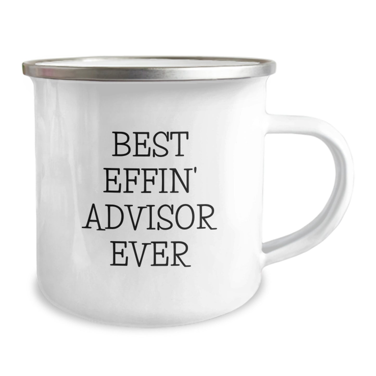 Funny Advisor Gifts for Men - Best Effin' Advisor Ever Camping Mug, Unique Graduation Gifts from Friends - Image 2