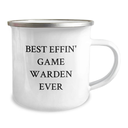 Game Warden Gifts from Friends - Best Effin' Game Warden Ever Quote on Camping Mug, Graduation Unique Gifts - Image 2