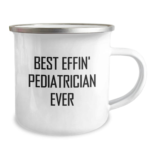 Gifts from Friends to Best Effin' Pediatrician Ever, Funny Camping Mug for Graduation Unique Gifts - Image 2