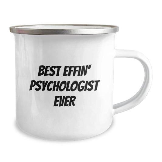 Funny Psychologist Gifts for Men Women Friends Family - Best Effin' Psychologist Ever Camping Mug Ideas - Image 2