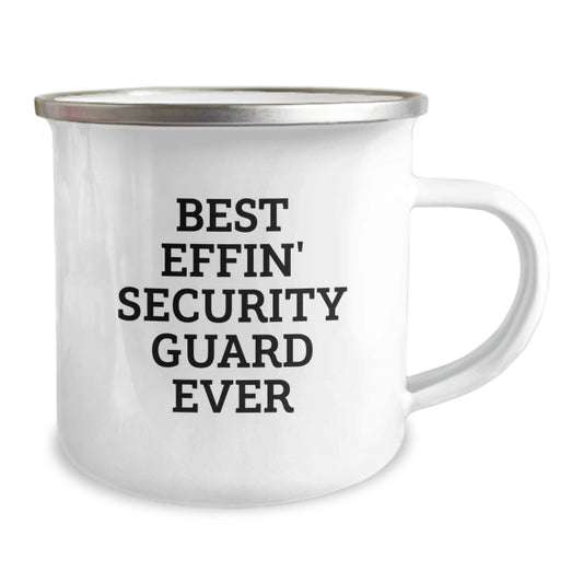 Funny Security Guard Gifts from Friends for Security Guards, Best Effin' Security Guard Ever Camping Mug, Unique Graduation Gifts for Security Guards - Image 2