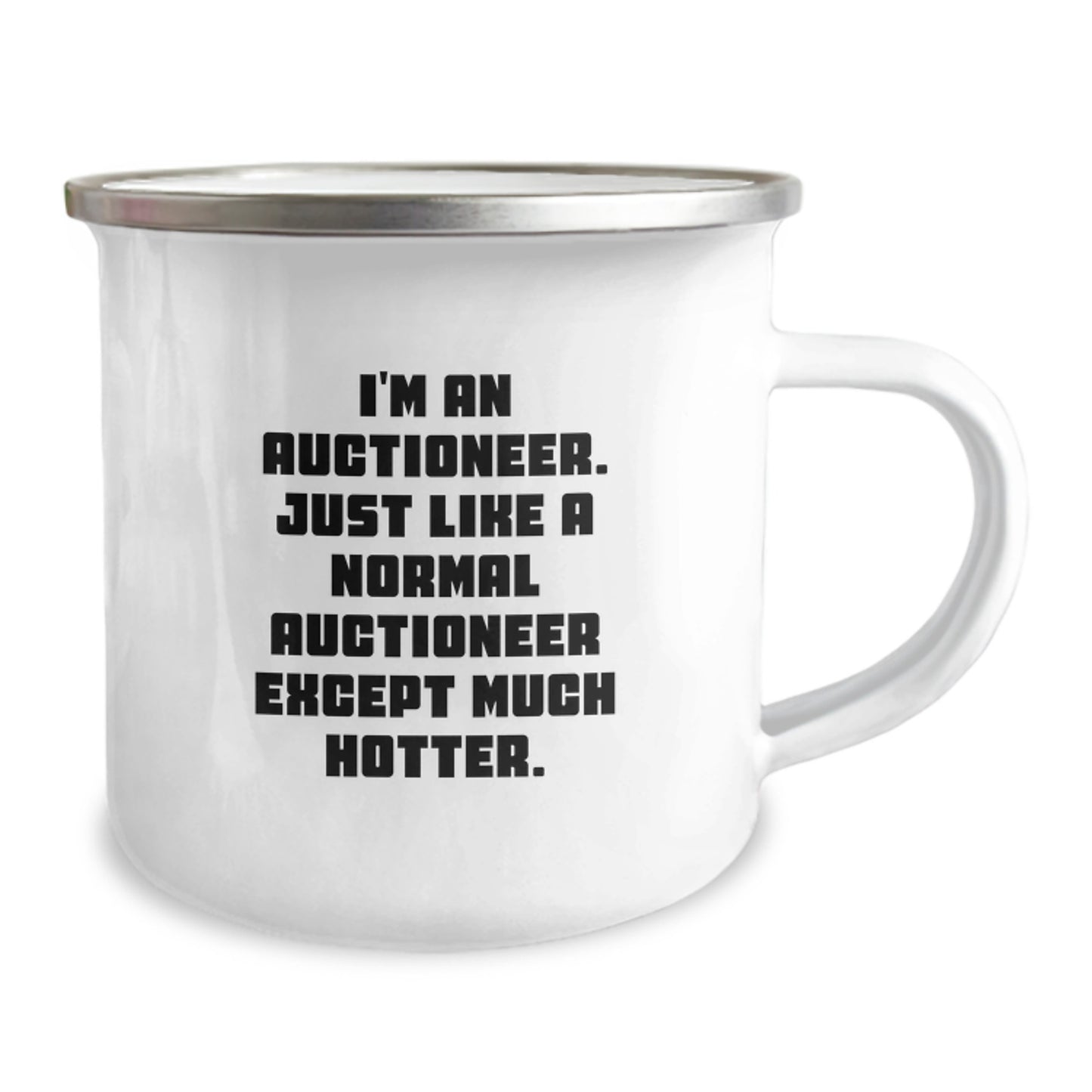 Auctioneer Gifts for Men Funny Camping Mug Birthday Unique Present from Friends - Image 2