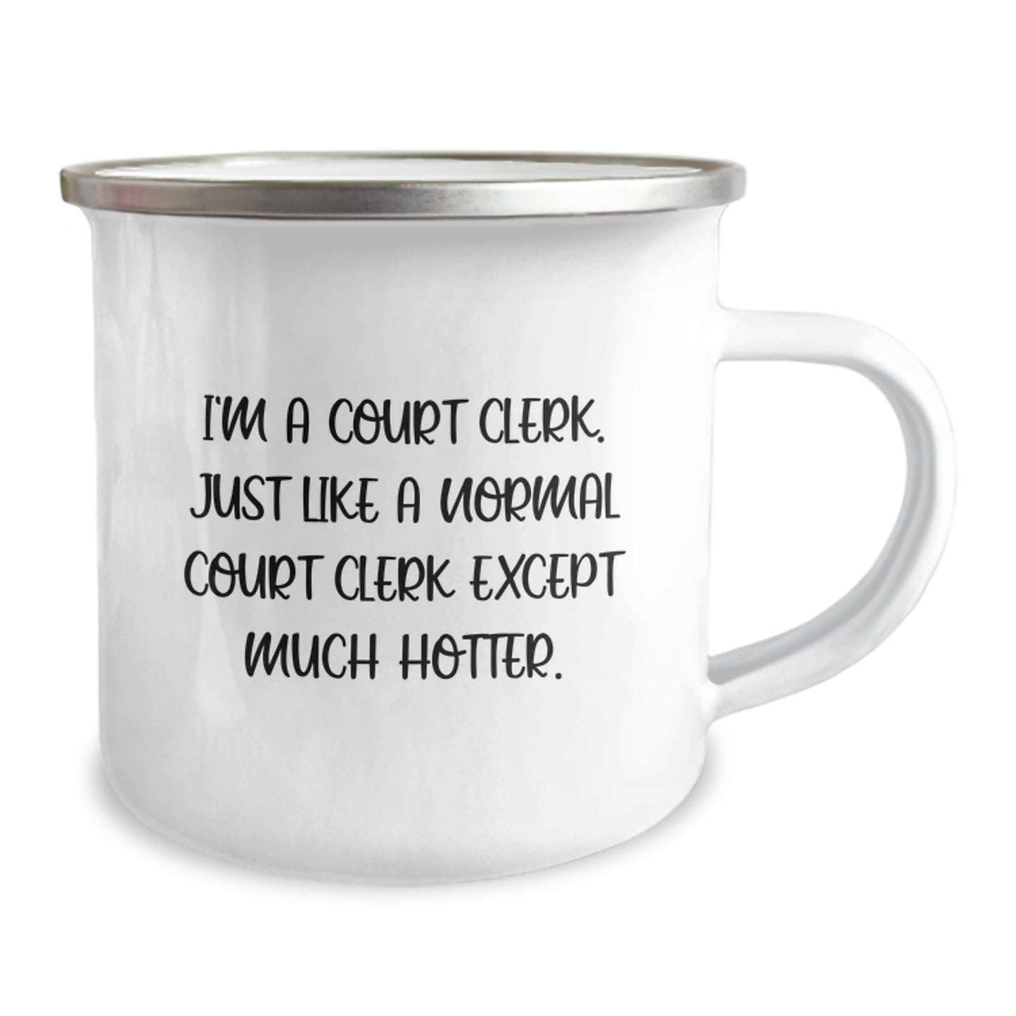 Funny Court Clerk Gifts from Friends for Coworkers - Court Clerk Camping Mug - Christmas Unique Gifts for Court Clerks - Image 2