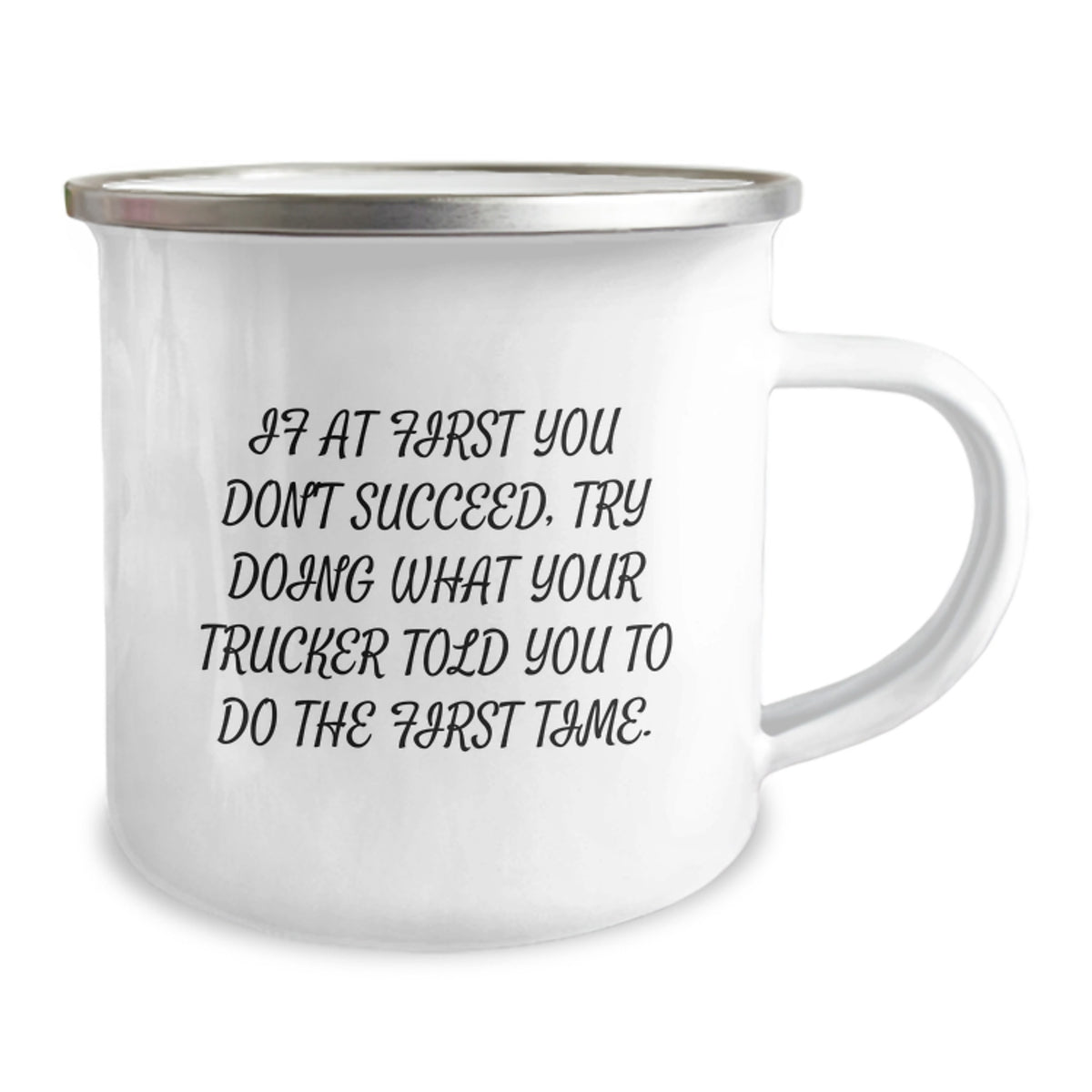 Funny Trucker Gifts from Men to Trucker Friends on Valentine's Unique Camping Mug - Image 2