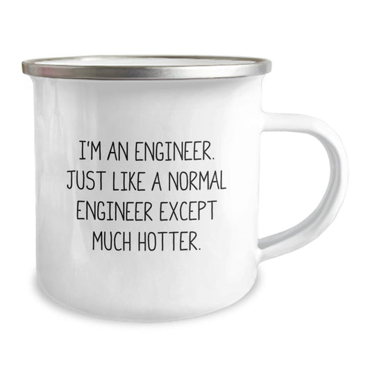 Funny Engineer Gifts from Men for Valentine's - I'm An Engineer Camping Mug - Image 2