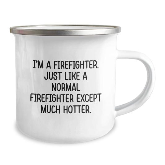 Funny Firefighter Gifts for Men, I'm A Firefighter, Camping Mug Graduation Unique Gifts from Family for Him - Image 2