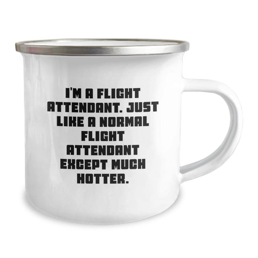 Funny Flight Attendant Gifts for Men - Unique Father's Day Unique Gifts from Friends, Coworkers, and Family - Camping Mug for Flight Attendant Enthusiasts - Image 2