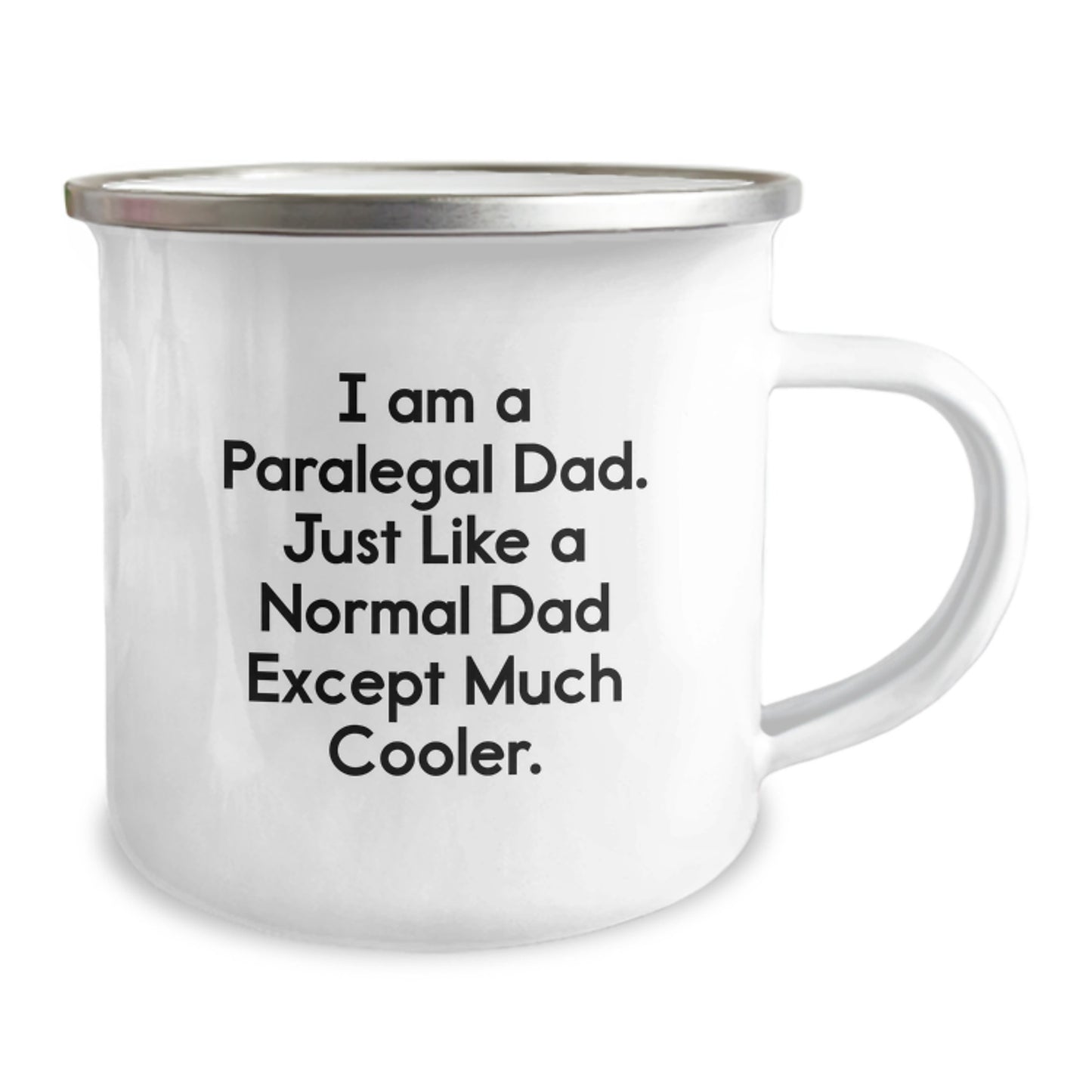 Paralegal Dad's Camping Mug, Funny Gift from Friends, Unique Graduation Gifts for Paralegal Men - Image 2