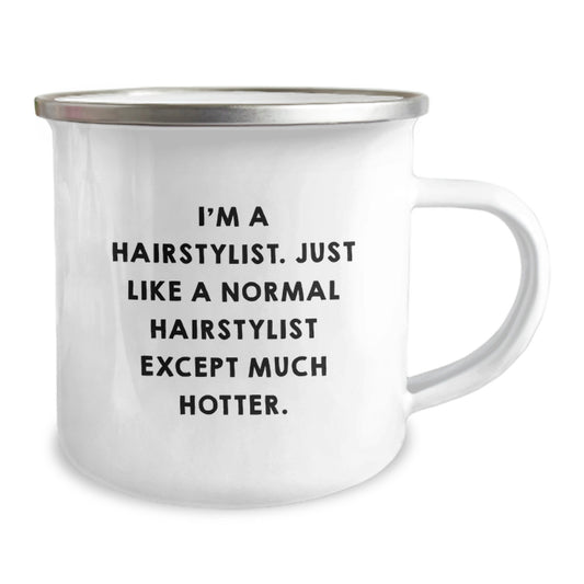Hairstylist Gifts from Friends, Funny Camping Mugs for Hairstylists, Perfect for Graduation Unique Gifts - Image 2