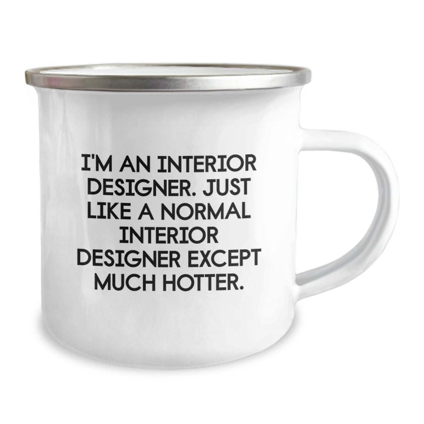 Funny Interior Designer Gifts for Men - Camping Mug - I'm An Interior Designer Except Much Hotter, Gifts from Friends for Graduation Unique - Image 2