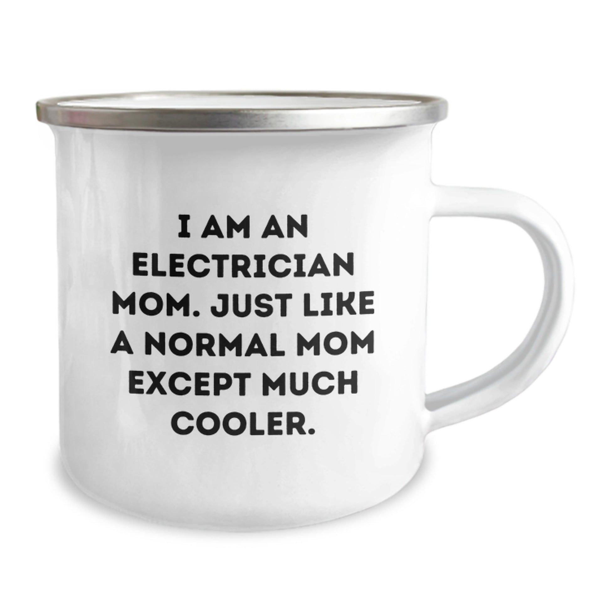 Electrician Mom's Fun Camping Mug, Unique Gifts for Electrician Friends, Birthday Presents from Family - Image 2