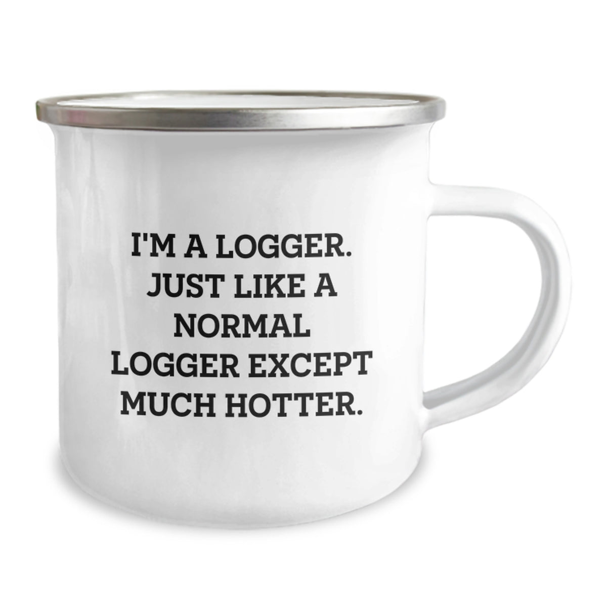 Funny Logger Gifts from Friends for Birthday Unique Logger Mugs, I'm A Logger. Just Like A Normal Logger Except Much Hotter., Stainless Steel Camping Mug for Logger Enthusiasts - Image 2