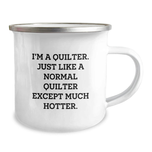 Funny Quilter Birthday Unique Gifts from Friends - Camping Mug for Men, Women, Family, and Coworkers - Unique Gifts for Quilter Enthusiasts - Image 2