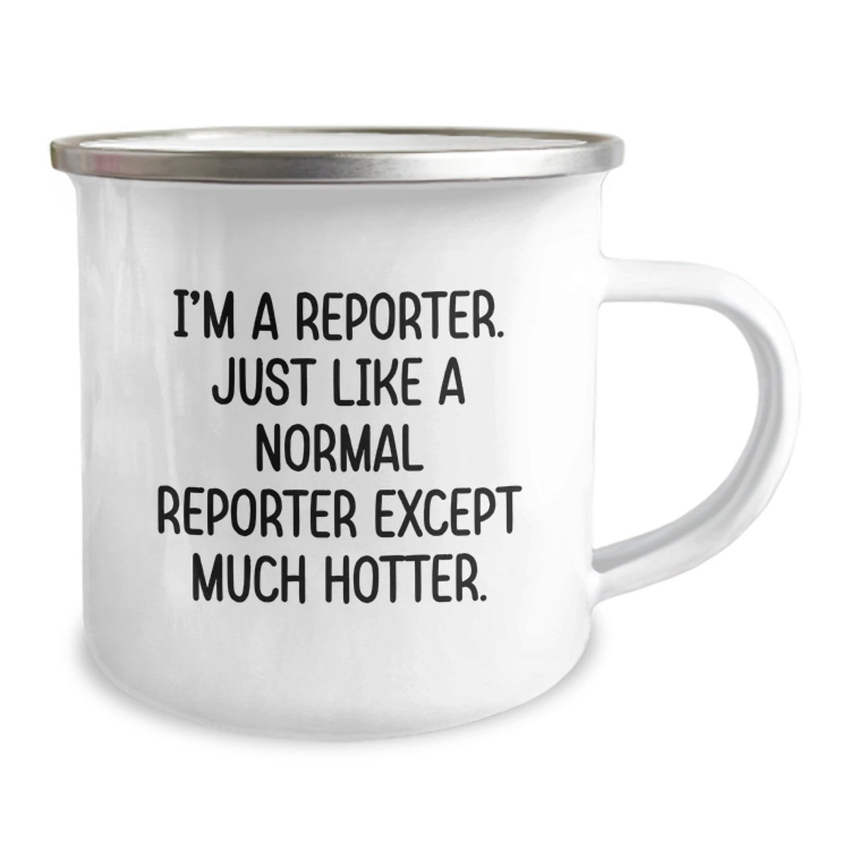 Reporter Keepsake Camping Mug for Him Birthday Gift with Hot Quote - Image 2