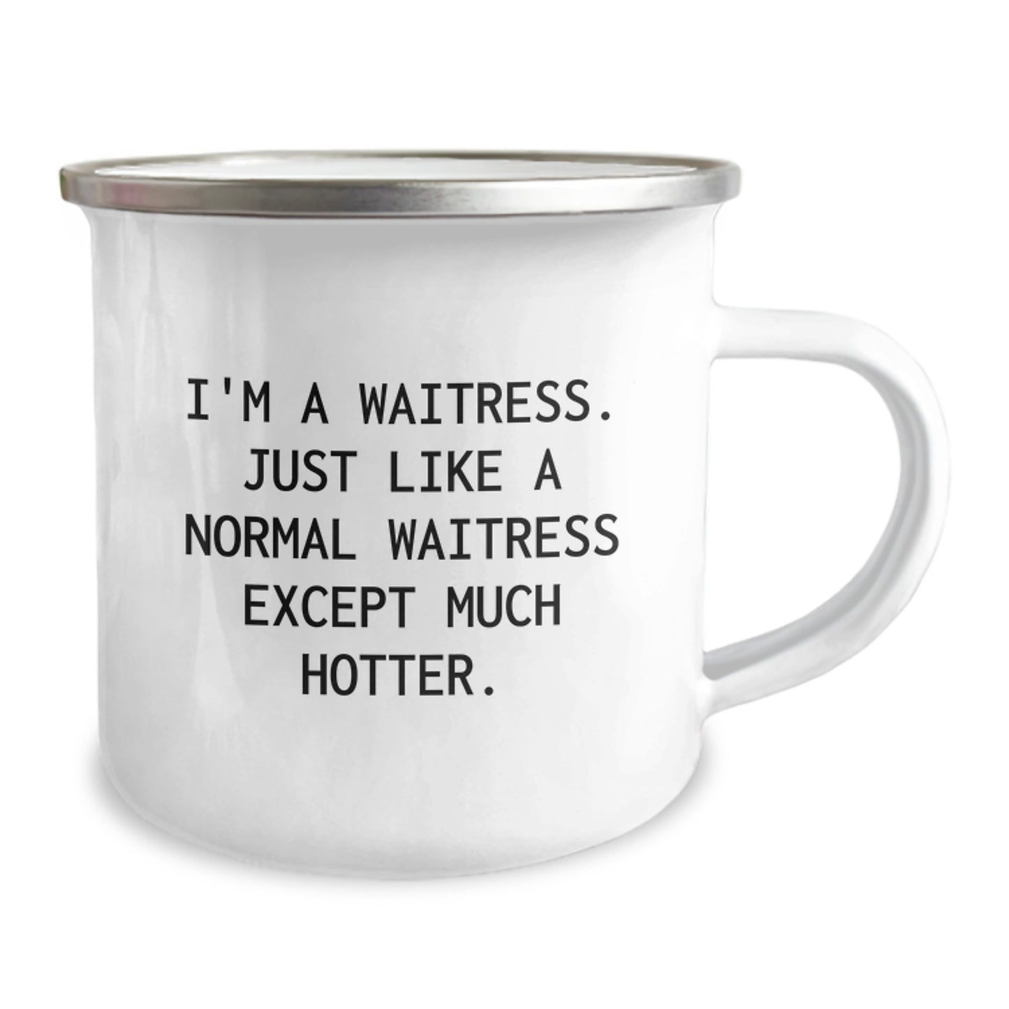 Funny Waitress Camping Mug Gifts for Friends from Men - Birthday Unique Gifts for Waitress Lover - Image 2