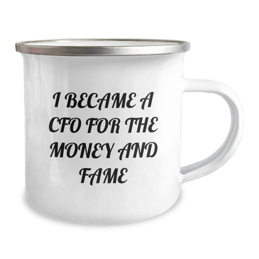 Gifts from Friends, Funny CFO Mug for Men, Women, or Coworkers, Camping Mug, Unique Christmas Unique Gifts - Image 2