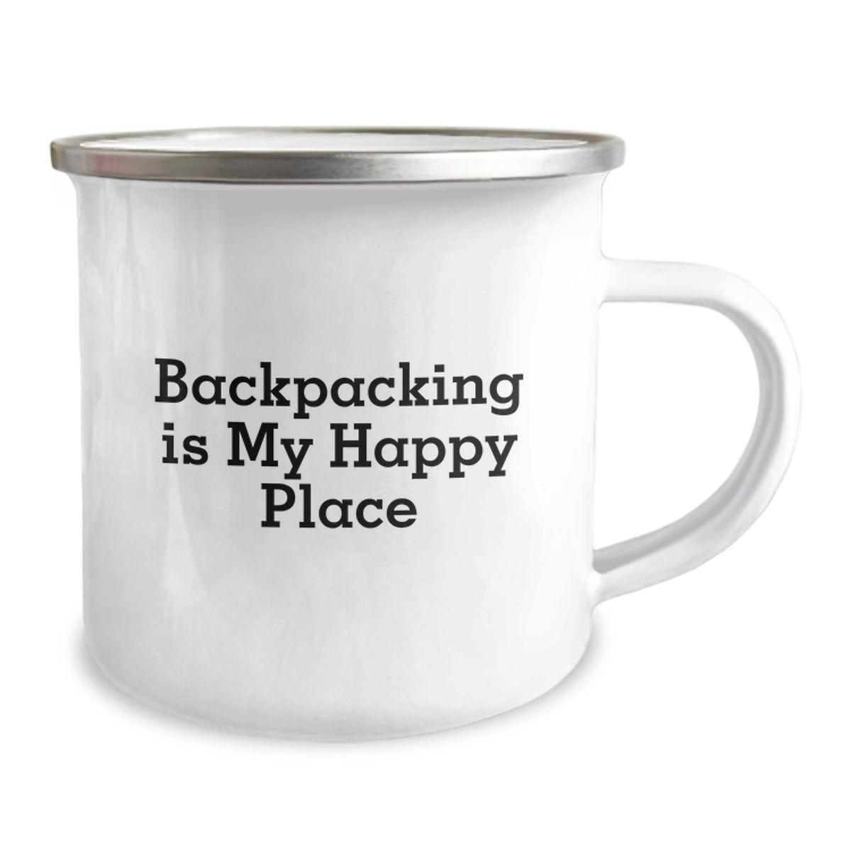 Funny Backpacking Gifts from Friends for Backpacking Lovers - Camping Mug with Backpacking Is My Happy Place Quote, Great Graduation Unique Gifts for Men - Image 2