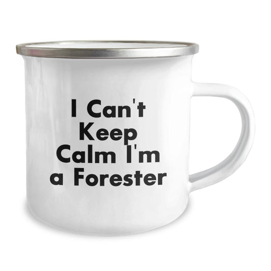 Funny Forester Gifts from Friends, Men Camping Mug for Forester Enthusiasts, I Can't Keep Calm I'm A Forester Christmas Unique Gifts - Image 2