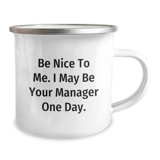 Funny Manager Gifts: Inspirational Quote Camping Mug for Manager, Gifts from Coworkers, Perfect Graduation Unique Gifts for Him or Her - Image 2