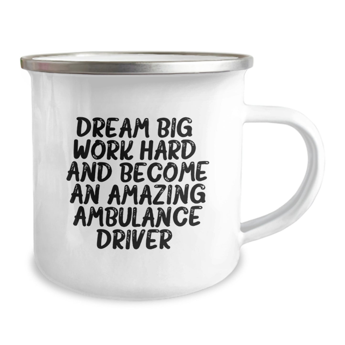 Ambulance Driver Gifts from Friends, Unique Camping Mug for Ambulance Driver Graduation, 'Dream Big, Work Hard, And Become An Amazing Ambulance Driver.' - Image 2