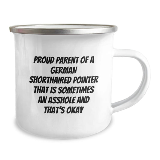 Gifts from Dad for German Shorthaired Pointer Dog Lovers | Proud Parent Humor Camping Mug for Father's Day Unique Gifts - Image 2