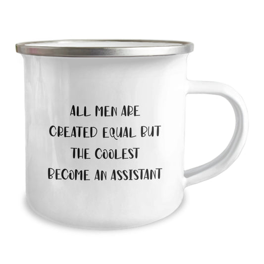 Assistant Keepsake Camping Mug for Him Birthday Gift with Enamel Finish - Image 2