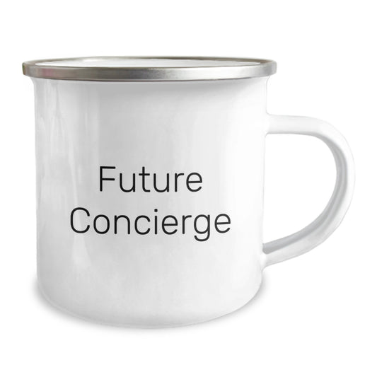 Funny Camping Mug Gifts from Friends to Concierge Team Members, Future Concierge Inspirational Mugs for Men Women Coworkers Family - Image 2