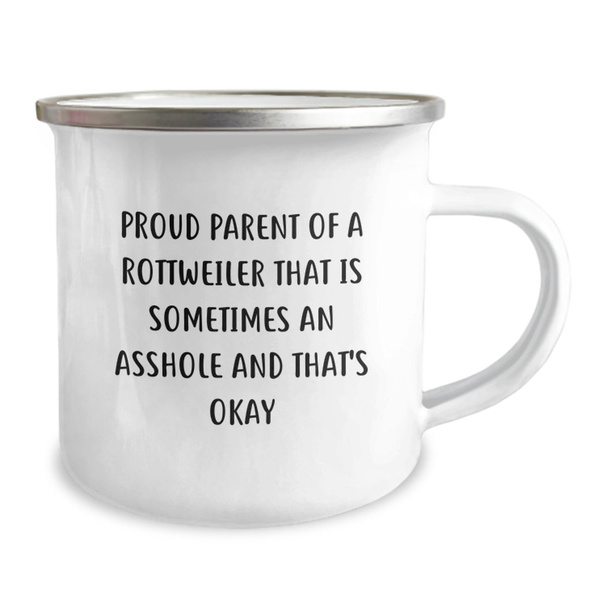 Rottweiler Dog Lovers Camping Mug, Funny Gifts for Proud Parents, Unique Graduation Unique Gifts from Friends for Family - Image 2