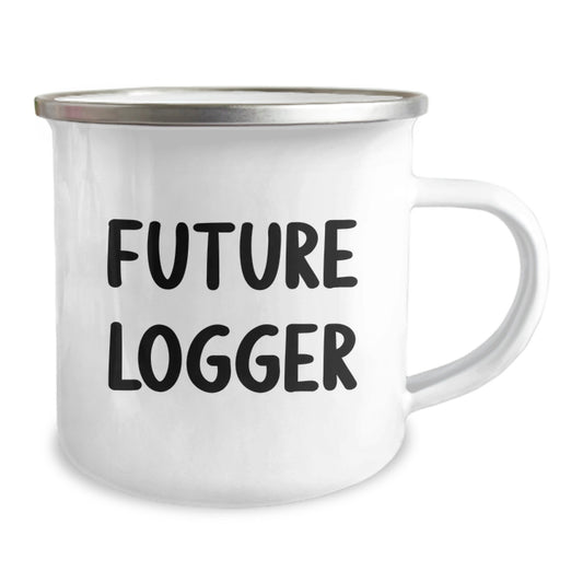 Funny Logger Gifts from Friends, Unique Camping Mug for Future Loggers' Birthday, 'You're a Cut Above the Rest' Quote - Image 2