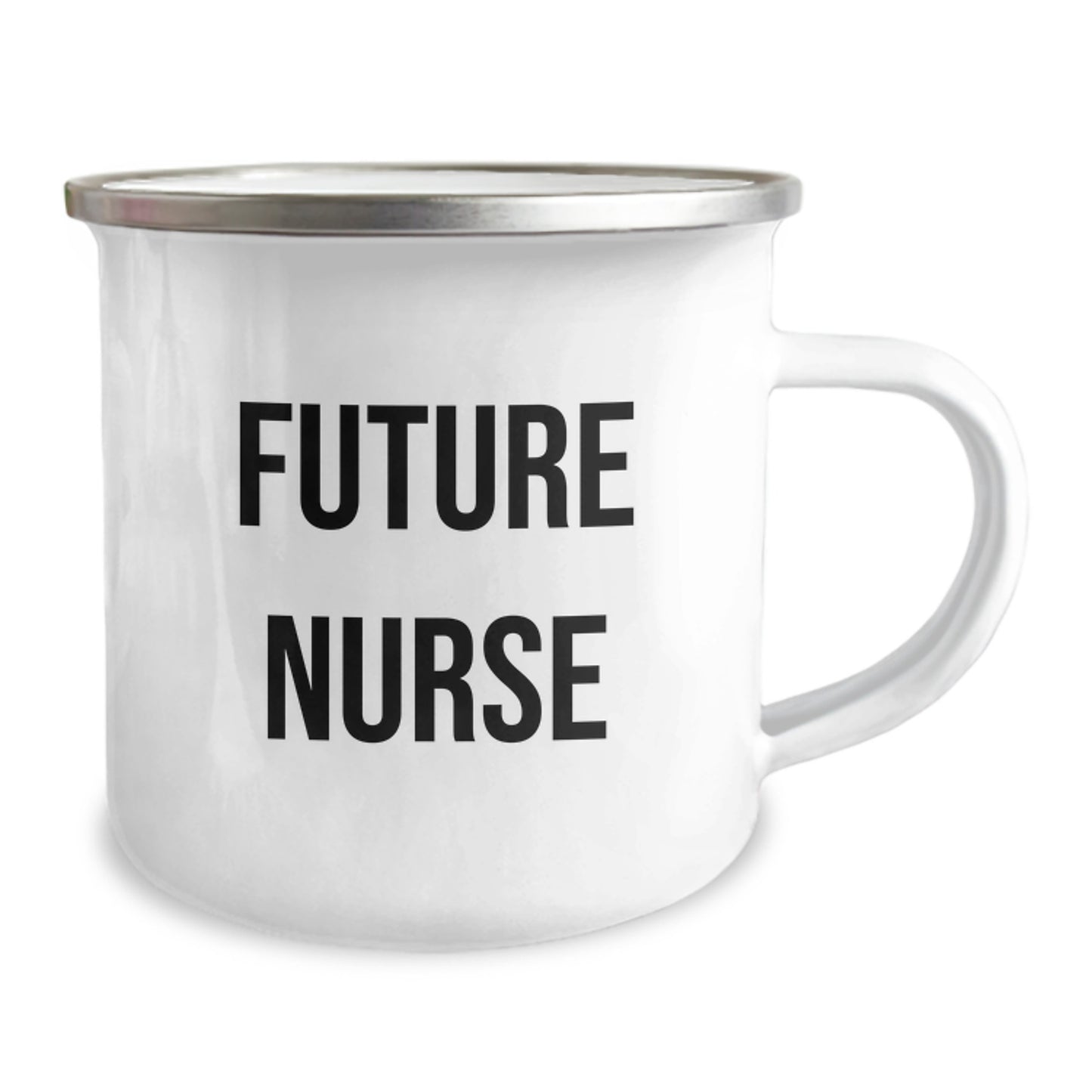 Funny Future Nurse Gifts from Family - 'I'm Not a Morning Person' Camping Mug for Birthday - Image 2