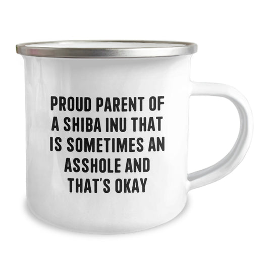 Shiba Inu Dog Lover Gifts from Family - Funny Camping Mug for Friends - Proud Parent Shiba Inu Graduation Unique - Image 2