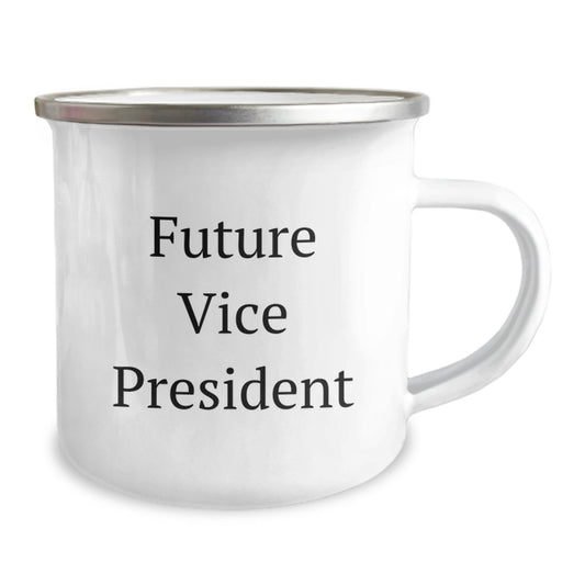 Funny Vice President Quotes Gifts for Men, Women, or Friends - Camping Mug for Birthday Celebrations, 'You're a Future Vice President' Printed on Stainless Steel with Enamel Finish - Image 2