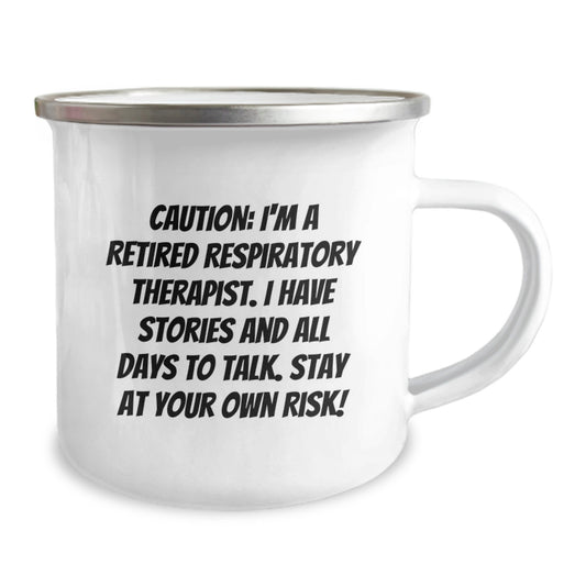 Funny Respiratory Therapist Gifts, Camping Mug, Cautionary Quote, Unique Birthday Unique Gifts from Friends, Gifts for Respiratory Therapist Men - Image 2