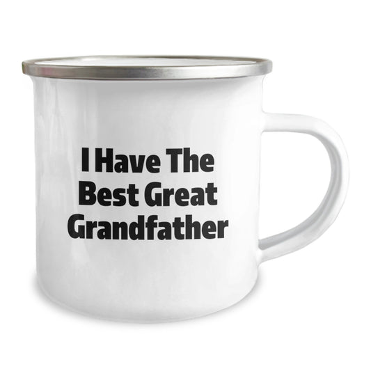 Funny Grandfather Camping Mug Gifts from Family - Valentine's Unique - 'I Have The Best Great Grandfather' Mug - Image 2