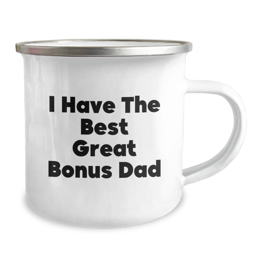 Funny Bonus Dad Camping Mug, Great Gifts from Men to Bonus Dads on Mother's Day, Unique Coffee Mug - Image 2