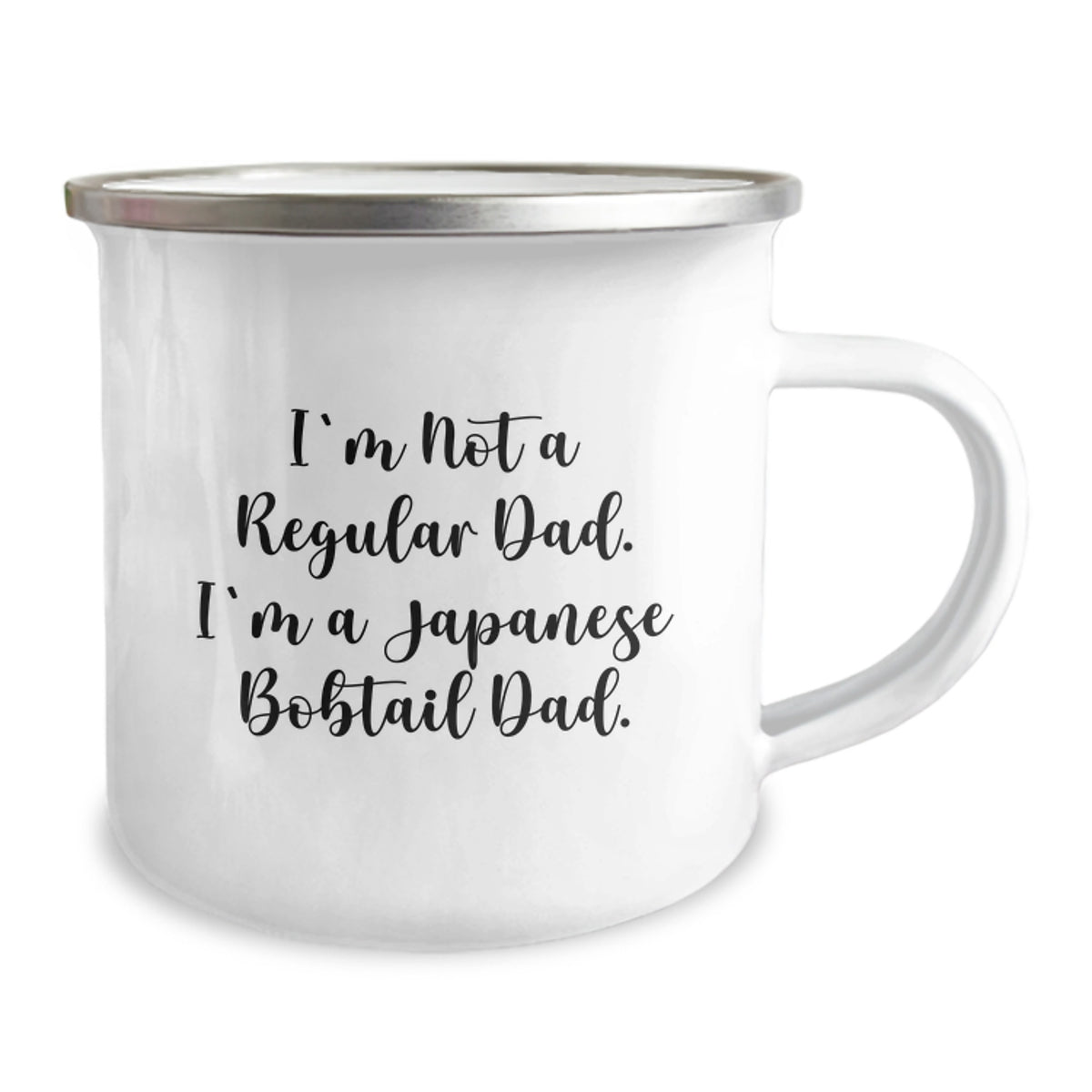 Funny Japanese Bobtail Cat Camping Mug Gifts from Dad to Japanese Bobtail Cat Lover - I'm Not A Regular Dad, I'm A Japanese Bobtail Dad - Christmas Unique Gifts - Image 2