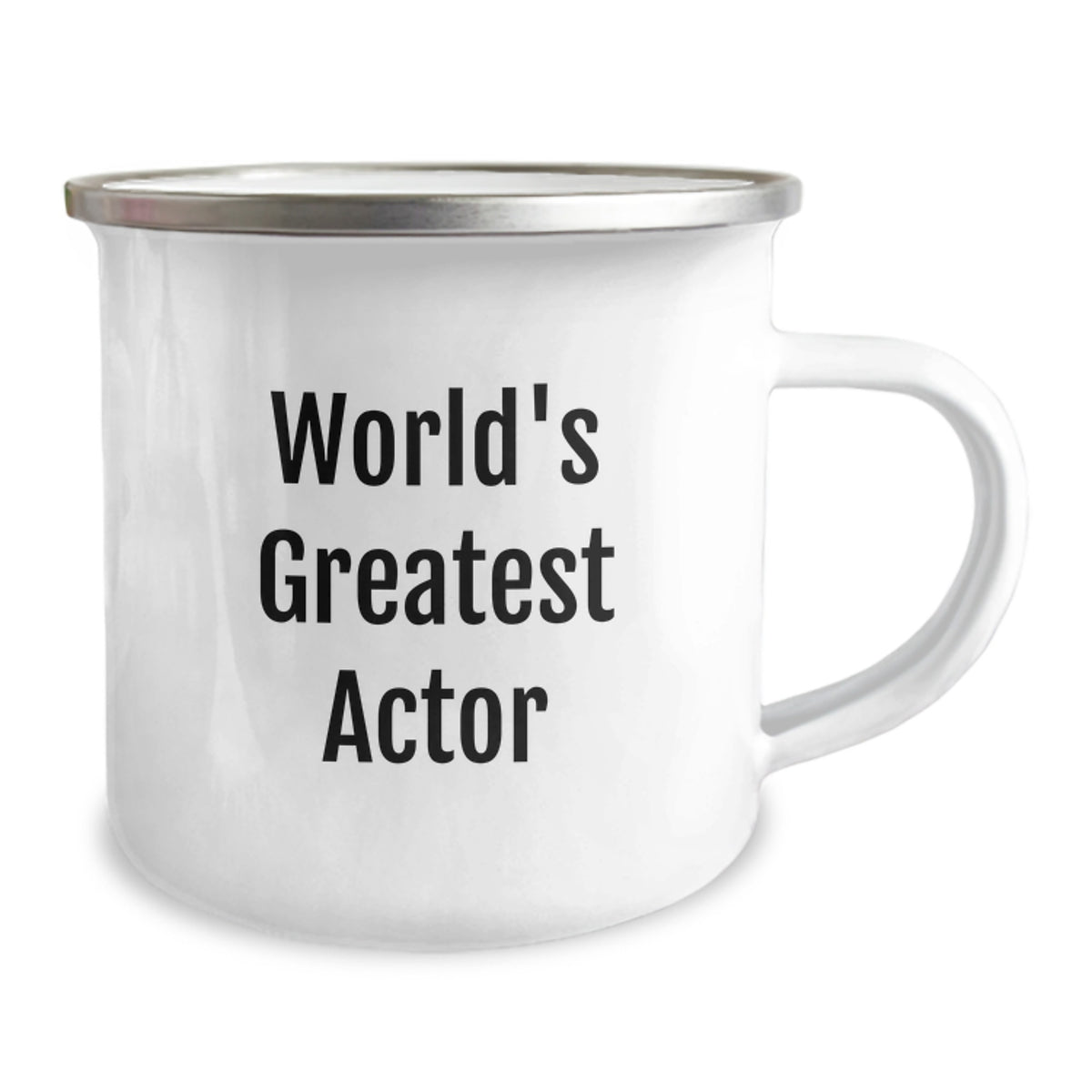 Gifts from Friends for Actor - World's Greatest Actor Funny Quote Stainless Steel Camping Mug, Perfect for Graduation Unique Gifts - Image 2