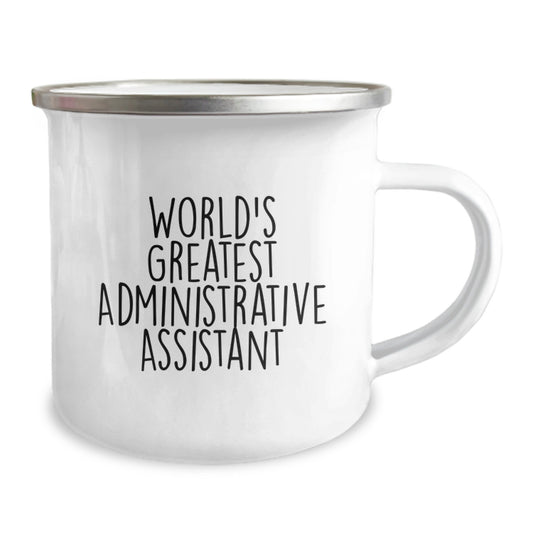 Funny World's Greatest Administrative Assistant Gifts from Family for Men - Camping Mug - Image 2