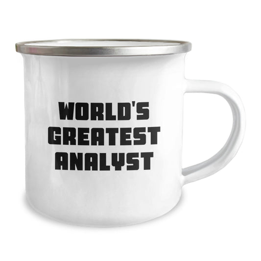 Analyst Camping Mug For Him World's Greatest Analyst Graduation Gift - Image 2