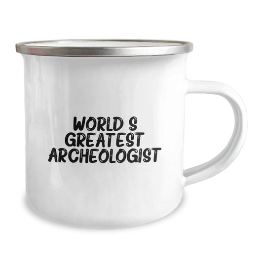 For Him Keepsake Birthday Gift World's Greatest Archeologist Camping Mug - Image 2