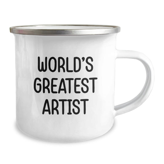 Funny Artist Gifts from Men for World's Greatest Dad Camping Mug, Perfect for Artist Lovers on Father's Day Unique Gifts - Image 2
