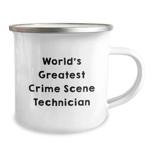 Funny Crime Scene Technician Gifts from Friends - Unique Graduation Unique Gifts for Crime Scene Technician, World's Greatest Mug, Camping Mug for Men - Image 2