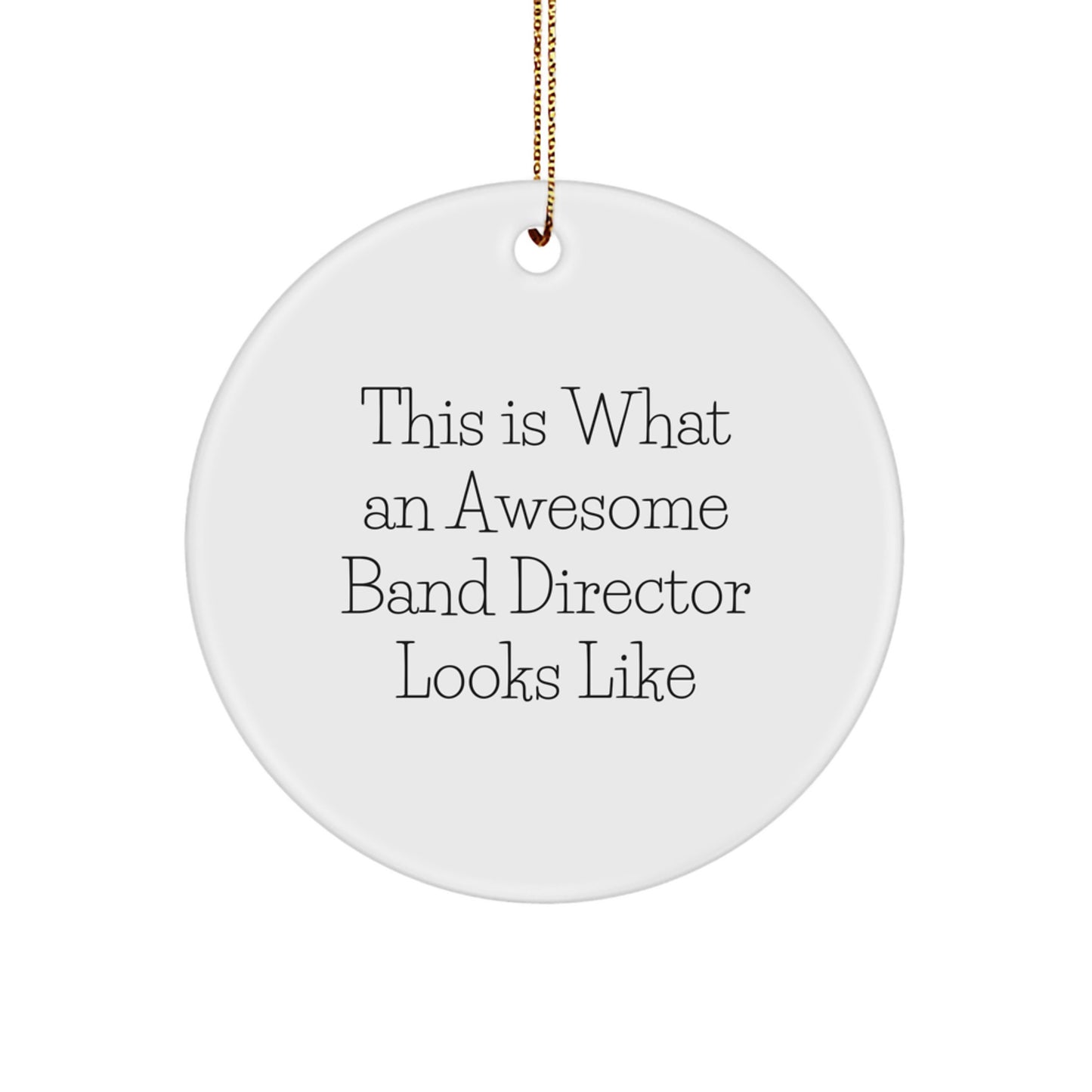 Funny Band Director Gifts from Friends for Christmas - This Is What An Awesome Circle Ornament Looks Like, Band Director Gifts, Gifts for Band Director, Men, Women, Family - Image 1
