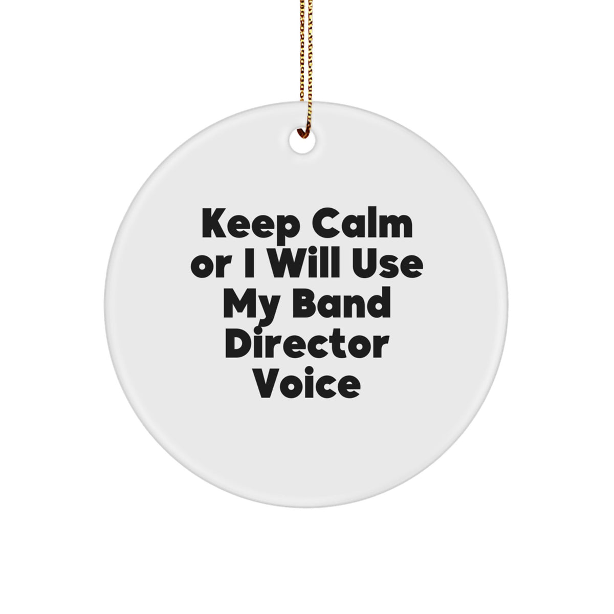 Christmas Gift for Her Band Director Ornament Present Festive - Image 1