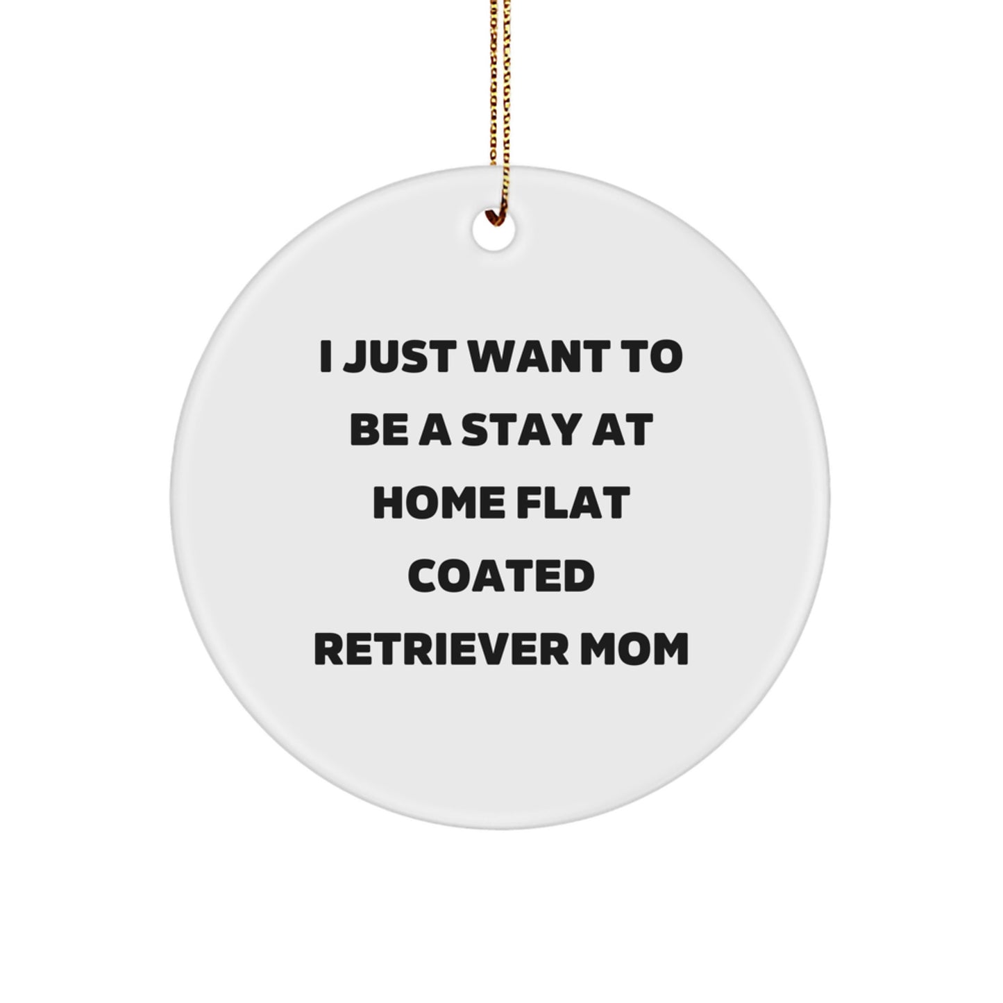 Funny Flat Coated Retriever Dog Christmas Unique Gifts from Mom to Daughter - Image 1