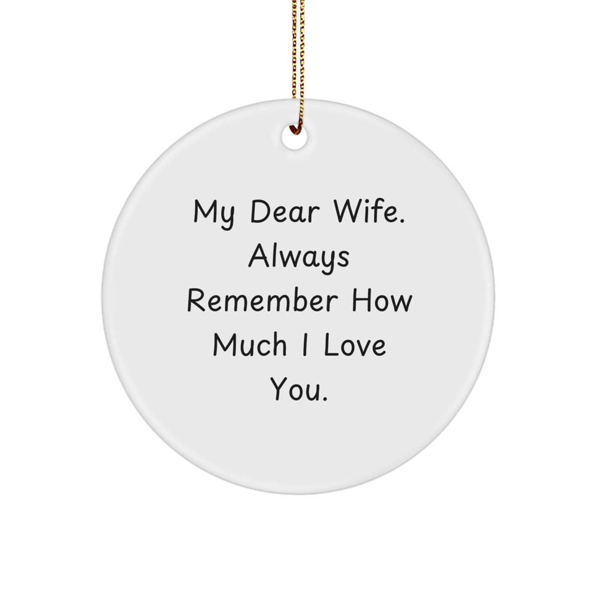 Loving Wife Novelty Christmas Ornament for Grandma Gift - Image 1