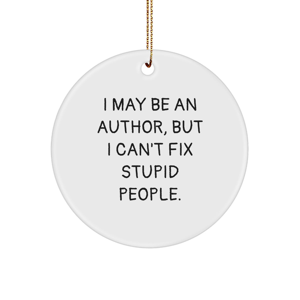 Sassy Author Christmas Ornament for Friends Gift - Image 1