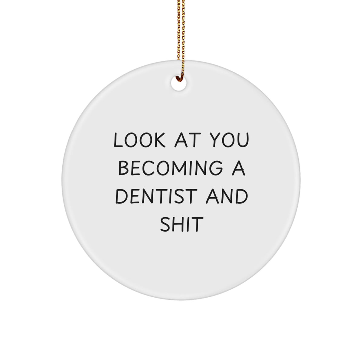 Dentist Keepsake Christmas Ornament for Him Gift - Image 1