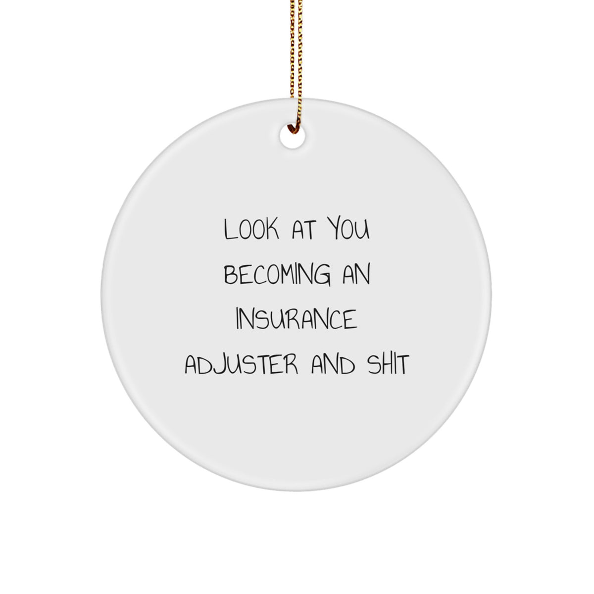 Insurance Adjuster Keepsake Holiday Christmas Ornament for Him Gift - Image 1