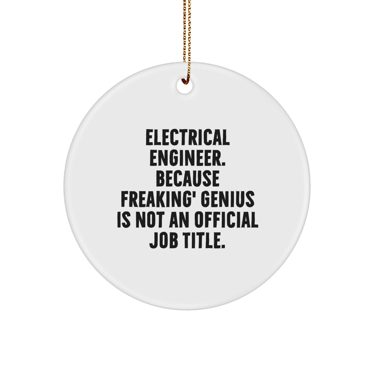 Funny Electrical Engineer Gifts from Men for Electrical Engineers at Christmas Unique Ornaments - Image 1